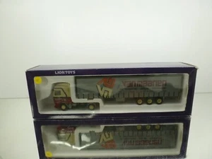 LION TOYS DAF 95XF 480 VAN MAANEN TRUCK TRAILER - 1:50 - GOOD IN BOX - Imagen 1 de 9