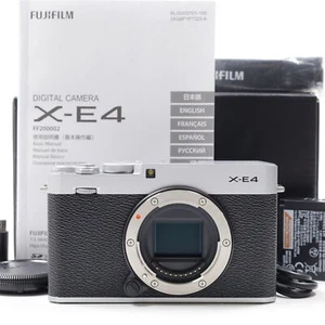 Cámara sin espejo Fujifilm X-E4 plateada (contador de obturadores: 1872) [casi como nueva] #2352I - Imagen 1 de 12