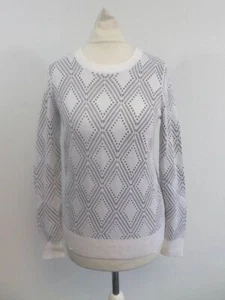 Jack Wills Stainforth Jacquard Crew Jumper Size 6 Uk Rrp £59.50 CR102 AA 18 - Picture 1 of 3