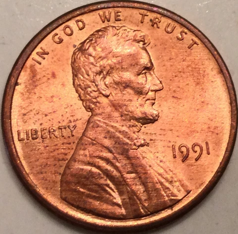 1991 Lincoln Cent Cover