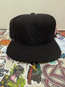 OVO Snapback Mütze Kappe schwarz auf schwarz bestickt October’s Very Own by Drake camo - Bild 1 von 5