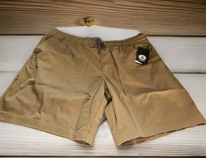 Pantalones Cortos Chinos Para Hombre Volcom Frickin Cintura Elástica 19" - Caqui Oscuro - Talla XXL NUEVOS CON ETIQUETAS - Imagen 1 de 5