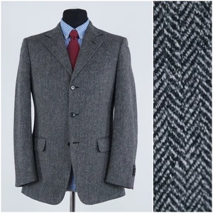 Chaqueta de tweed italiana para hombre 40R talla UK MICHELANGELO abrigo deportivo espiga blazer - Imagen 1 de 16