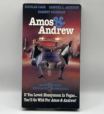Amos  Andrew VHS 1993 Nicholas Cage Samuel L. Jackson Cop Movie Buy 2 Get 1 Free - Image 1 of 4