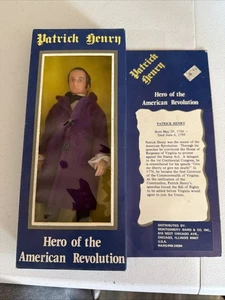 HERO OF THE REVOLUTION PATRICK HENRY 70er Jahre Puppe/Figur OVP NEU - Bild 1 von 11