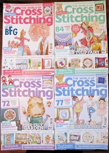 Lot of 4 The World Of Cross Stitching Magazine Issues 329-331 Feb - May 2023 - Picture 1 of 9