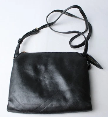 A New Day Women's Faux Leather Adjustable Strap Crossbody Bag BE5 Black One Size - Image 1 of 4