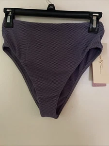 NWT Women’s Gottex Bikini Bottom Size 10 High Waist Cheeky Rear Light Purple - Picture 1 of 5