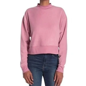 Abound Women's Mock Neck Fleece Pullover in Pink Bloom Medium MSRP $25 - Picture 1 of 3