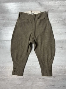 Bedford Riding Breeches co Antique Vintage Wool Pants Equestrian Military UK - Picture 1 of 20