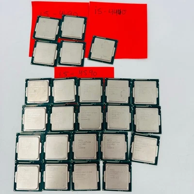 MIXED LOT OF 24 Intel Core i5- 4590 4440 4690 CPU DESKTOP PROCESSOR - Image 1 of 4