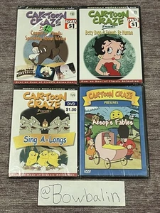 Cartoon Craze Presents : 4 Plus Hours ( DVD , 2004 ) Vntg - Brand New & Sealed ! - Bild 1 von 10