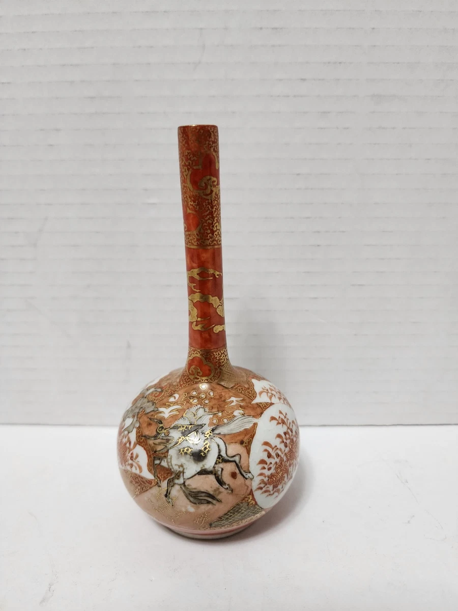 艺妓花瓶日本古董花瓶| eBay