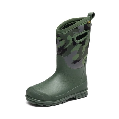 Boys Kids Waterproof Snow Boots Warm Insulated Winter Rain Mud Outdoor Boots - Image 1 of 4