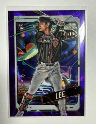2024 Topps Cosmic Chrome Jung Hoo Lee Rookie RC Purple Nebula /150 #110 - Image 1 of 2
