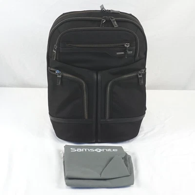 Mochila acolchada para computadora portátil Samsonite GT Supreme de nailon/cuero 15,6 pulgadas en negro  Foto 1 de 4