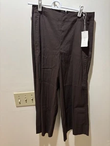NWT Vince Linen Blend Brown Pants 2 - Picture 1 of 9