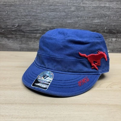 SMU Mustangs Hat Cap Strap Back Womens Blue NCAA College Baseball 47 Brand - Image 1 of 4