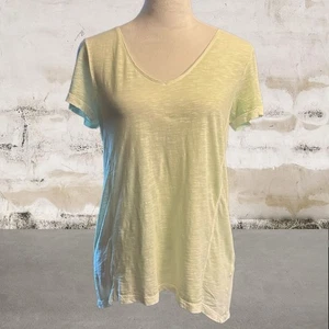 T-shirt donna J. Jill gialla sbiancata dal sole nuova con etichetta - taglia small - Foto 1 di 4