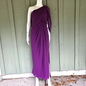 Neu mit Etikett Adrianna Papell Abendkleid Kleid roter Teppich Pflaume 12 - Bild 1 von 5