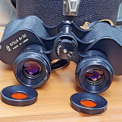 Fernglas Vintage USSR Soviet Russian БПЦ4 BPC4 8 X 30  binoculars - Bild 1 von 4