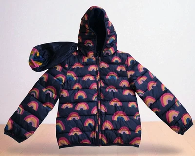 Epic Threads Girls Fold Drawstring Jacket Navy Blue Size 6X Hooded Casual Coat - Image 1 of 4