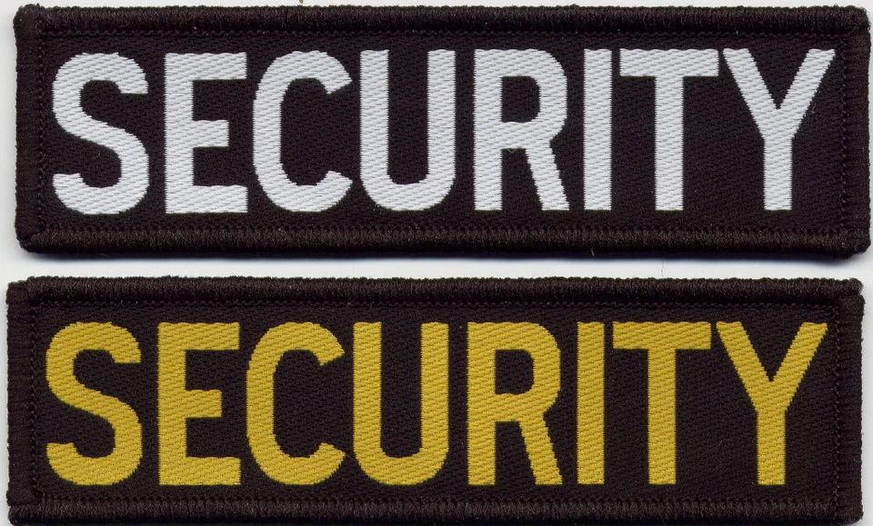 Sicherheit gewebtes Abzeichen Aufnäher 9,8 cm x 2,8 cm