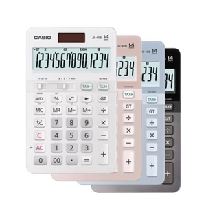 Casio general calculator  JS-40B / BLACK PINK BLUE WHITE - Picture 1 of 5