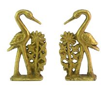 Pair Of Beautiful Desk Decorative Brass Bird Figure – Interior Décor. G7-963