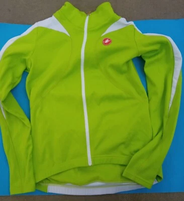 Jersey térmico Castelli para mujer ciclismo cremallera completa - verde - mediano M Foto 1 de 4