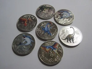 7 Stück 3 Euro Münzen Dinosaurier 2020 + 2021 T-Rex uvm. - Bild 1 von 14