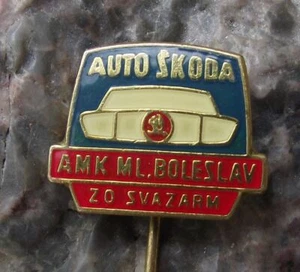 Tschechischer Svazarm Automotoklub AAA Verband Autoclub AMK Mlada Boleslav Pin Abzeichen - Bild 1 von 3