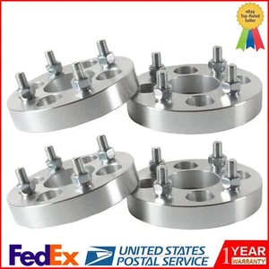 4PCS Wheel Spacers 1inch 4x100mm,12x1.5 Studs 60.1mm Hub Bore,w/o lip hub Silver - Picture 1 of 22