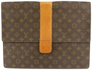 Louis Vuitton Rare Vintage Monogram Lena Portfolio Clutch Porte Documents 1013lv - Picture 1 of 12