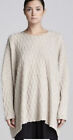 Eskandar One Size Tan  Diamond Trellis Pattern 100% Cashmere Sweater 32" L $2795