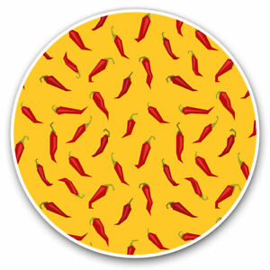 2 x Vinyl Stickers 20cm - Chili Peppers Cartoon Food Cool Gift #3748