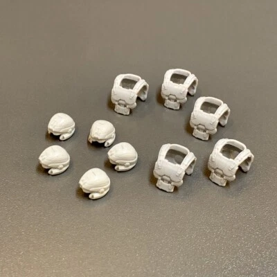 10 Rare Helmet  Armor From HALO Mega Bloks Construx Building Figure UNSC MARINE - Image 1 of 4