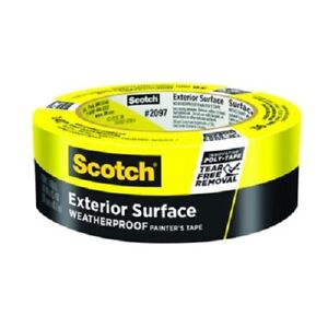 3M Scotchblue, 1.41" x 45 YD, 6 mm x 41, 1 m, Yellow, Blue Painter's Tape
