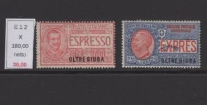 Oltre Giuba espressi effige Vittorio Emanuela III valori nuovi linguellato mlh - Imagen 1 de 1
