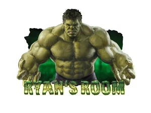 Personalised Any Name Hulk Wall Decal 3D Art Stickers Vinyl Room Bedroom Gift  - Picture 1 of 4