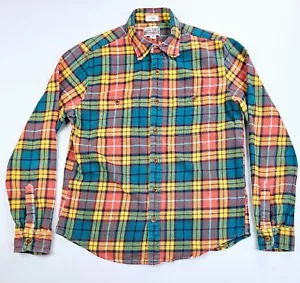 J. Crew Classic Mid Weight Flannel Double Brushed Size Medium Multi Check Shirt - Bild 1 von 10