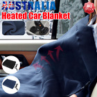 New Heated Car Blanket Travel Rug Caravan Fleece Electric Throw 12V DC Auto 