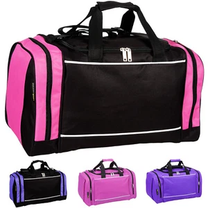 Ladies Universal Gym & Sport Duffle Bag - WOMEN LEISURE SCHOOL HOLDALL BAGS - Picture 1 of 9