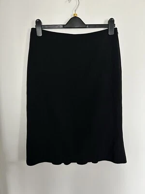 Ladies Black Midi Skirt Nicole Farhi UK12 - Image 1 of 4