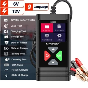 Kingbolen 6V-12V Car Load Battery Tester Digital Analyzer Diagnostic Tool LCD - Picture 1 of 21