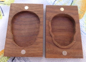 Massive Nussbaum Box mit Magneten für 2 Unzen MPM Tag der Toten - Bild 1 von 3