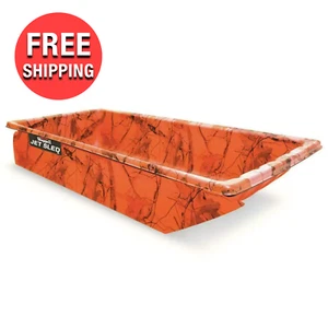 Ice Fishing Jet Sled Hauler All-Terrain Camo Outdoor Carry Big Game Load Rugged - Picture 1 of 13