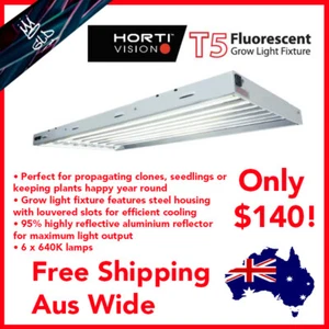 HORTIVISION T5 FLUORESCENT GROW LIGHT FIXTURE - Picture 1 of 2