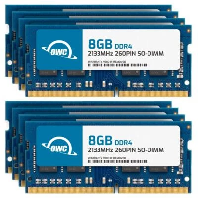 OWC 64GB (8x8GB) DDR4 2133MHz 2Rx8 Non-ECC SODIMM 260pin Memory RAM - Image 1 of 4