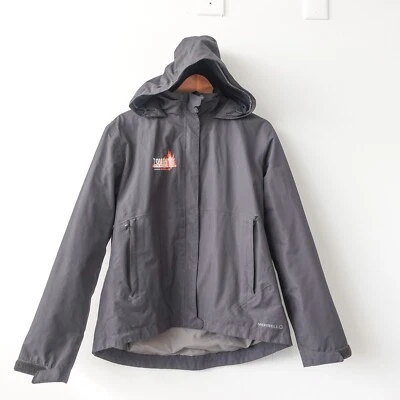 Tough Mudder Jacket Large Black Windbreaker Zip Packable Hooded Merrell Dry - Image 1 of 4